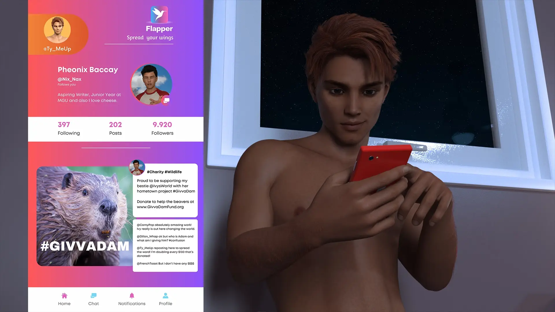 Hollow gameplay screenshot 7 (Ren'Py adult game) by ApolloStudios – free download