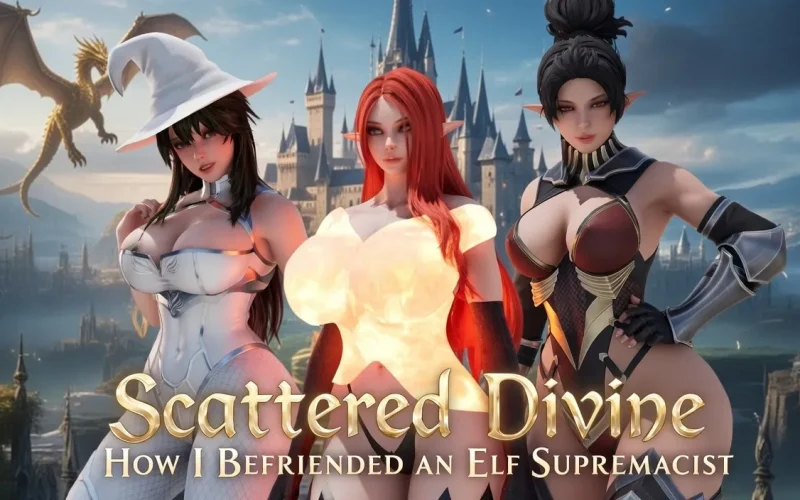 Scattered Divine cover 0.1 Public – Ren'Py adult game by Shoebill Soup free download
