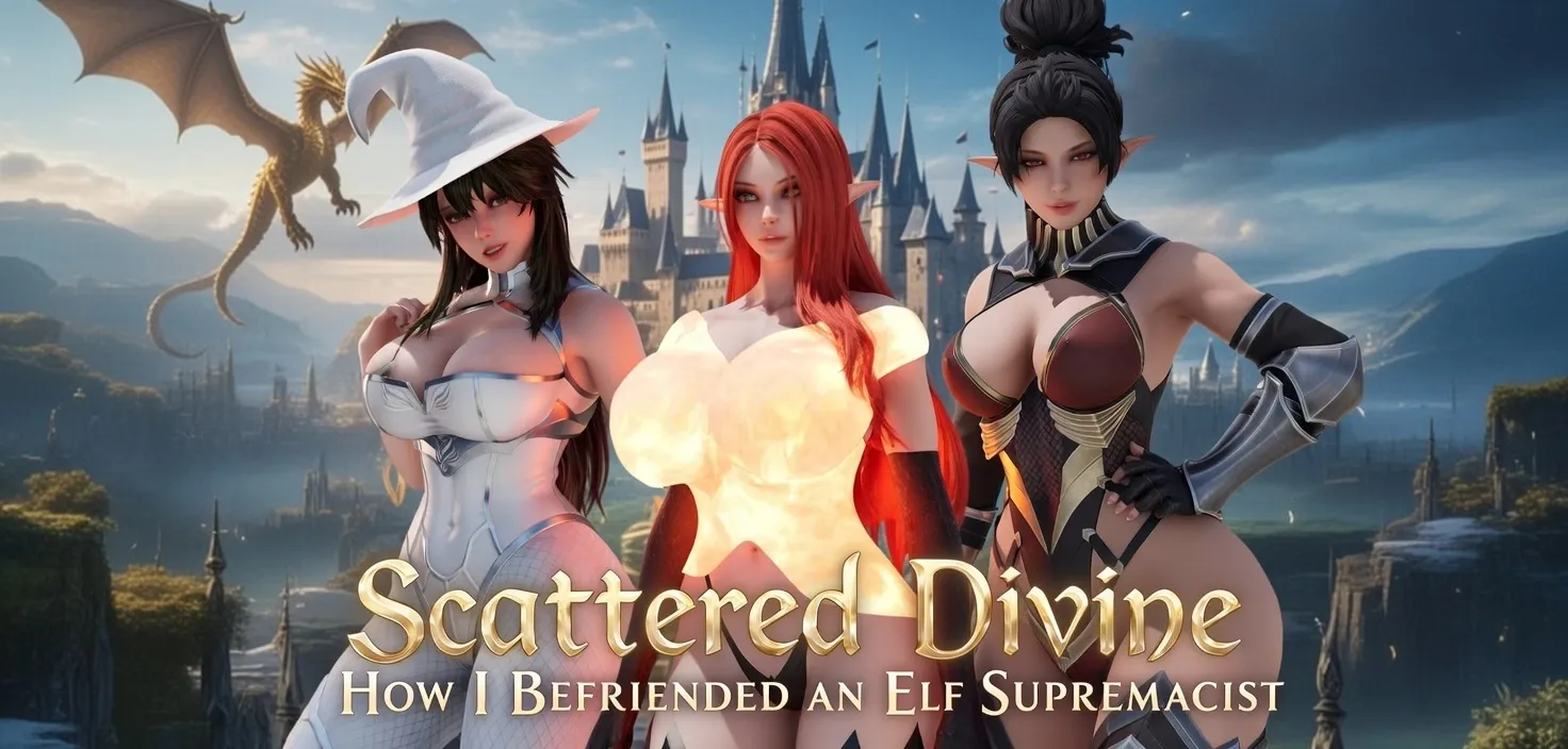 Scattered Divine cover 0.1 Public – Ren'Py adult game by Shoebill Soup free download