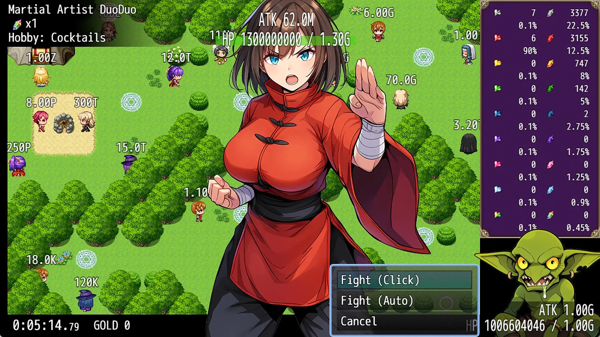 Multiplier Goblin gameplay screenshot 1 (RPGM adult game) by Ketchup AjiNo Mayonnaise – free download