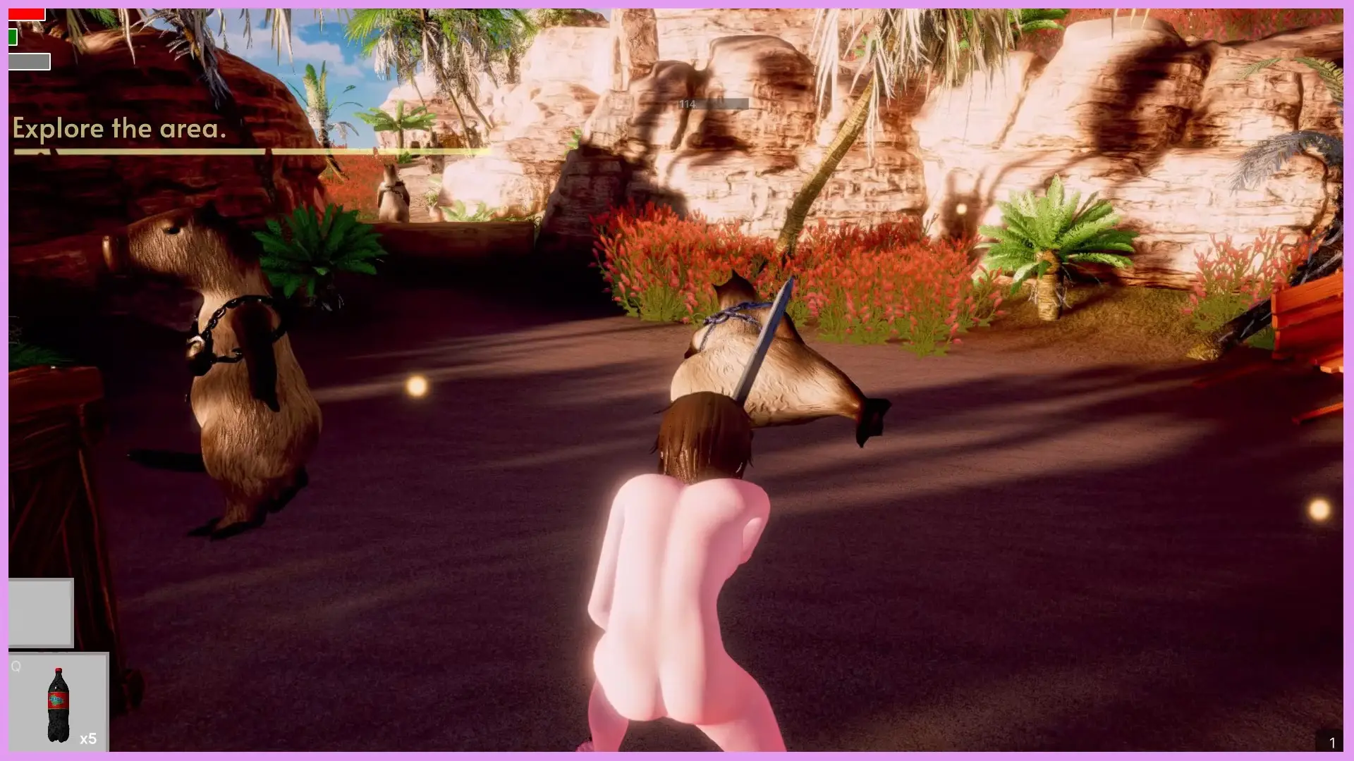 Capibara Lost Dreams – Sex Dreams Edition gameplay screenshot 4 (Unity adult game) by HotDreamsAr – free download