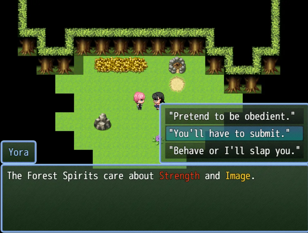 Aria Mountain Window gameplay screenshot 3 (RPGM adult game) by moriAPC – free download