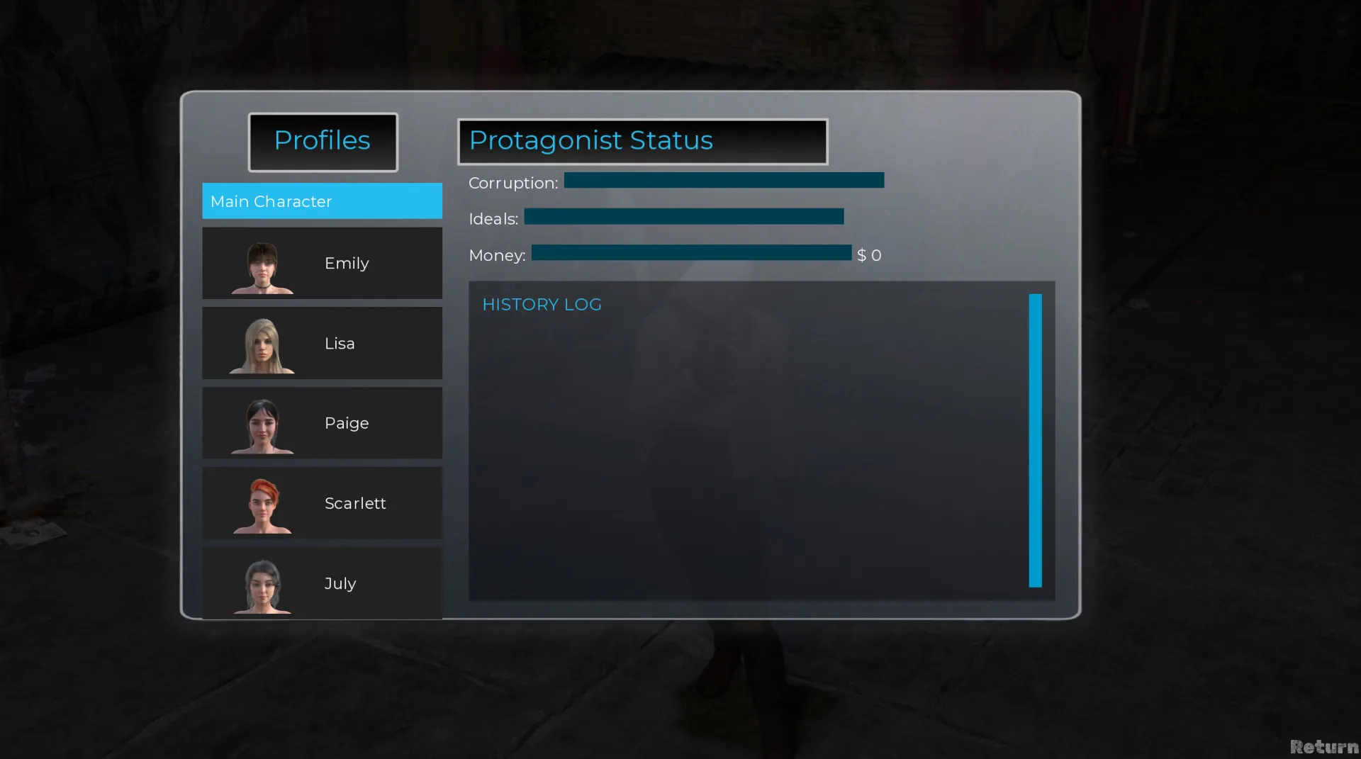 Broken City gameplay screenshot 9 (Ren'Py adult game) by Fullchill – free download