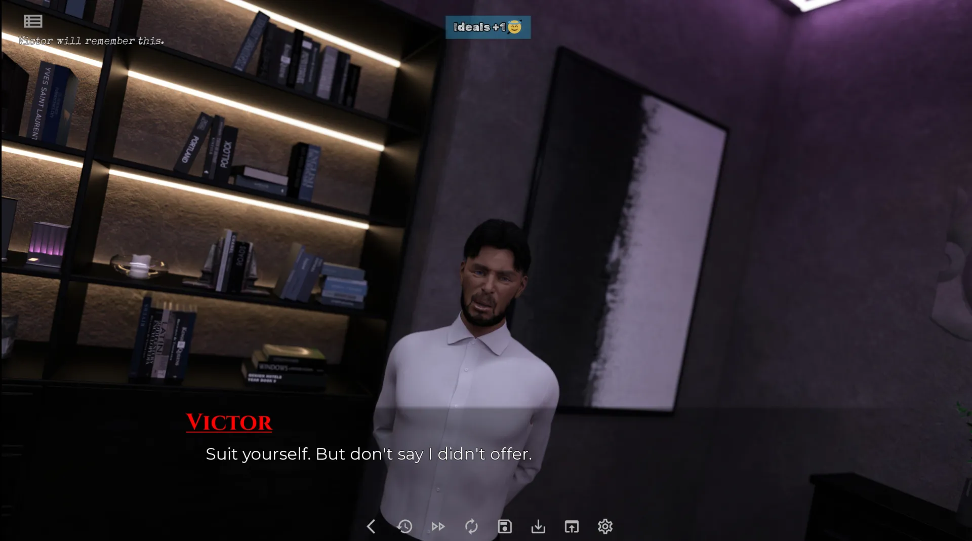 Broken City gameplay screenshot 11 (Ren'Py adult game) by Fullchill – free download