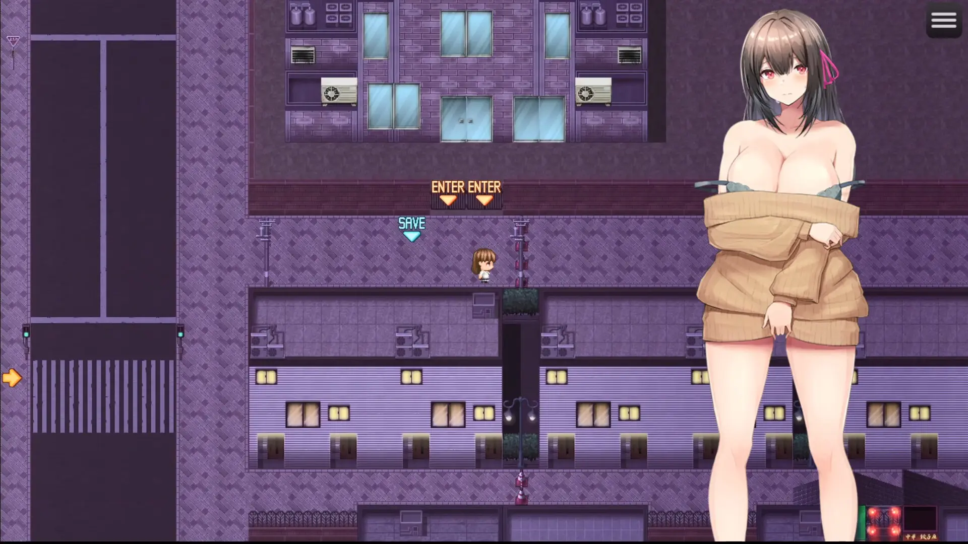 Midnight Exhibitionist DX Edition gameplay screenshot 6 (RPGM adult game) by Shimizuan – free download