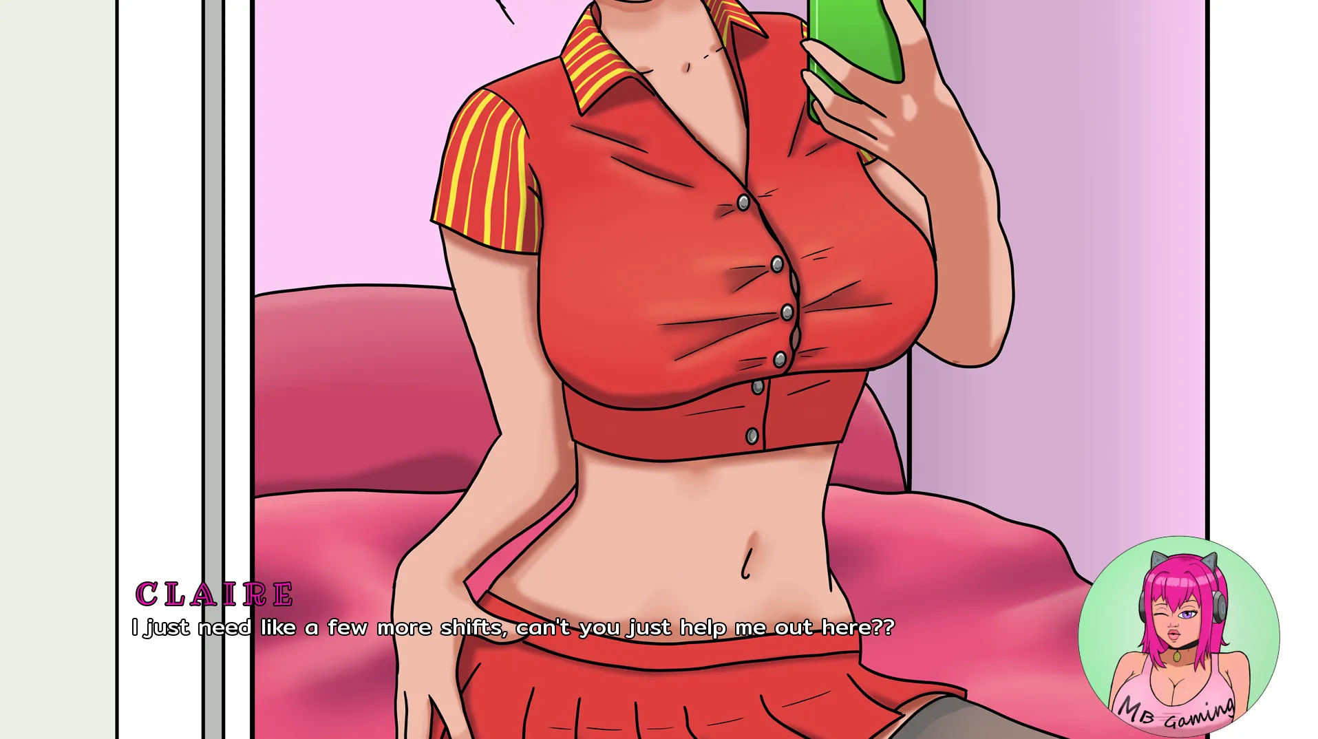 Honeyside Story gameplay screenshot 1 (Ren'Py adult game) by Mad Bel Gaming – free download