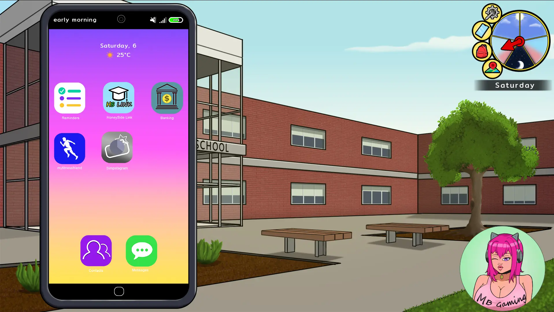Honeyside Story gameplay screenshot 4 (Ren'Py adult game) by Mad Bel Gaming – free download