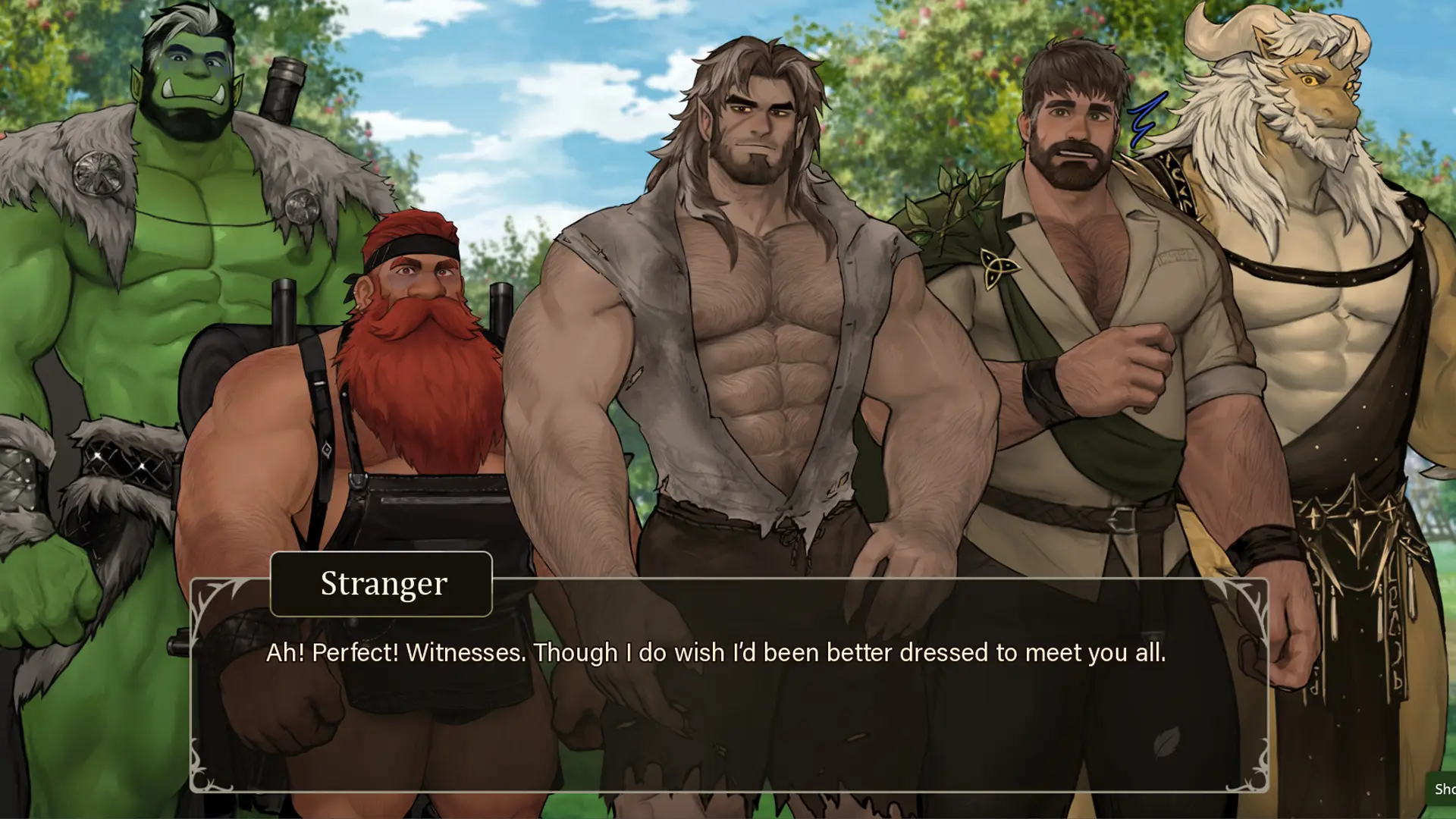 Druid of Hungwood gameplay screenshot 2 (Ren'Py adult game) by Y Press Games – free download