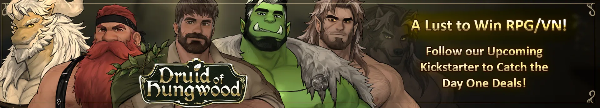 Druid of Hungwood cover demo – Ren'Py adult game by Y Press Games free download