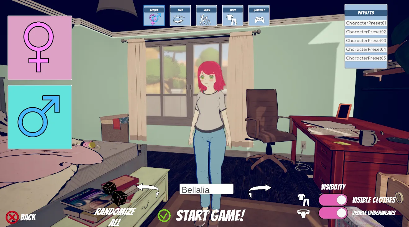 Dreamwalker gameplay screenshot 4 (Unity adult game) by RedSparrow – free download
