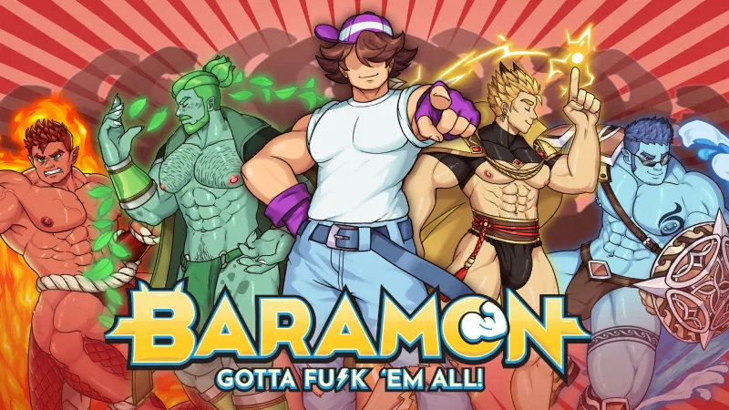 Baramon – Gotta Fuc ’em All! cover 0.1.0b – RPGM adult game by Male Doll free download