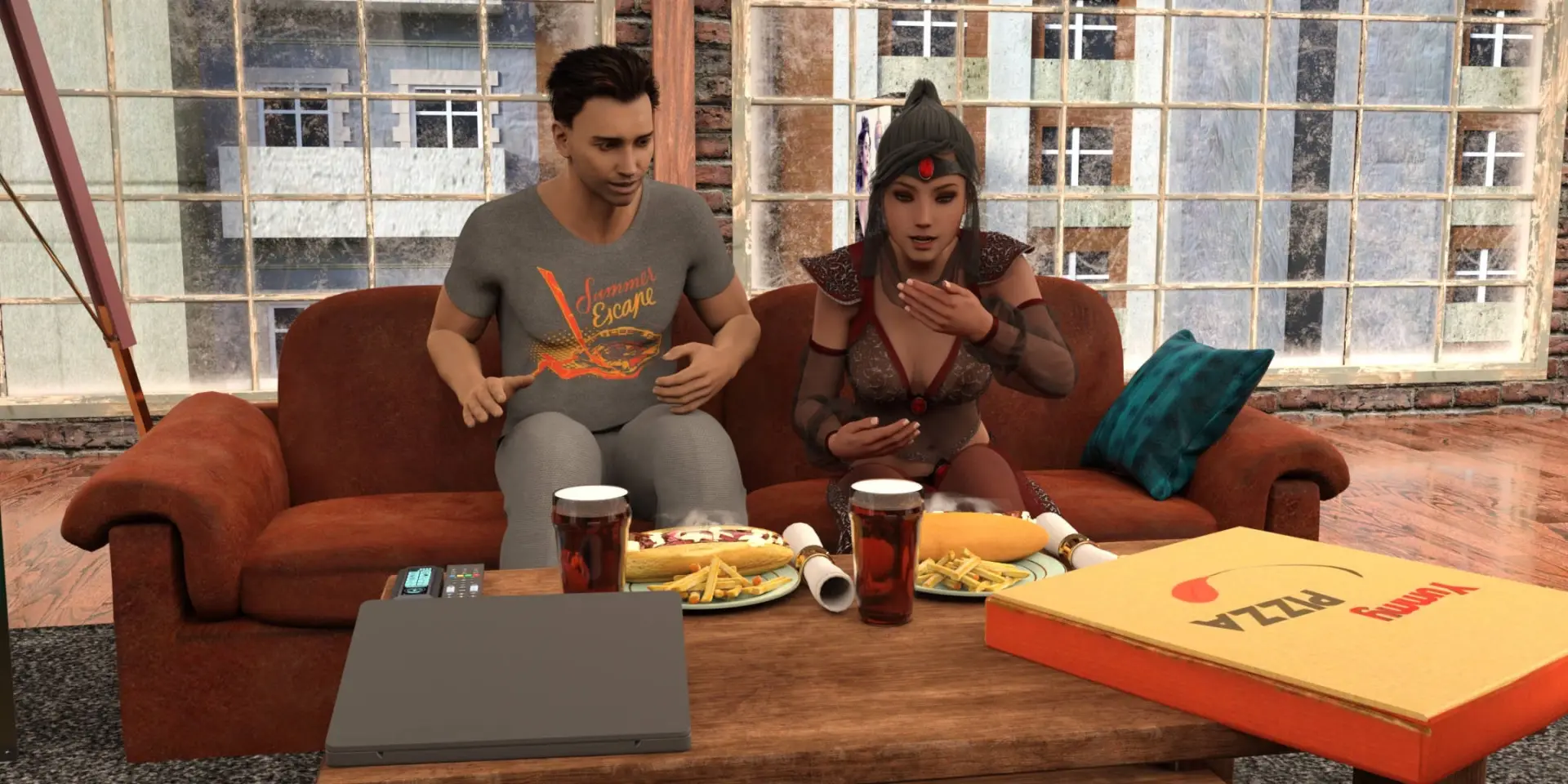 The Rub gameplay screenshot 5 (Ren'Py adult game) by Eiderdown Productions – free download