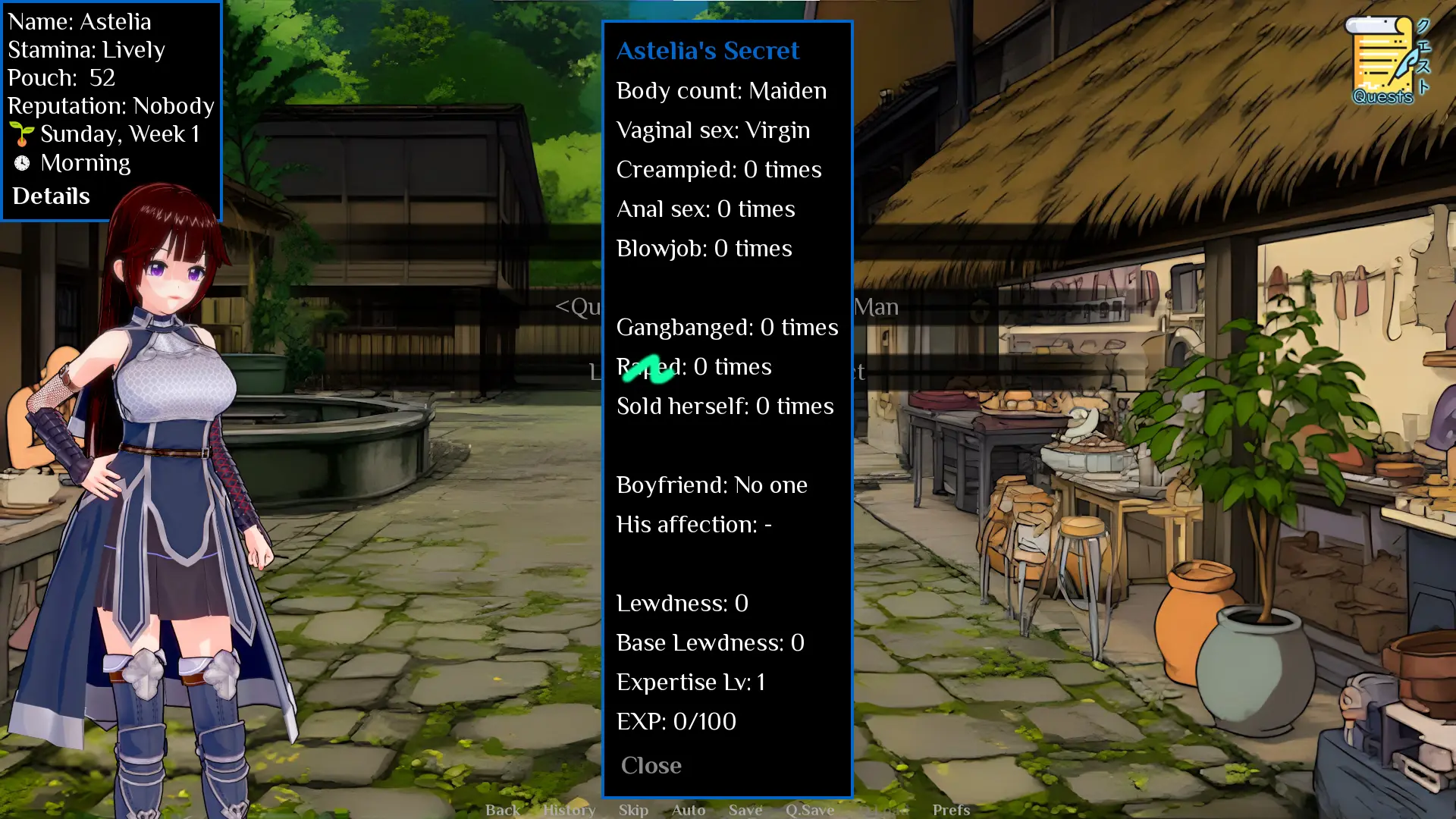 Lancia di Luna gameplay screenshot 4 (Ren'Py adult game) by Red Tea – free download