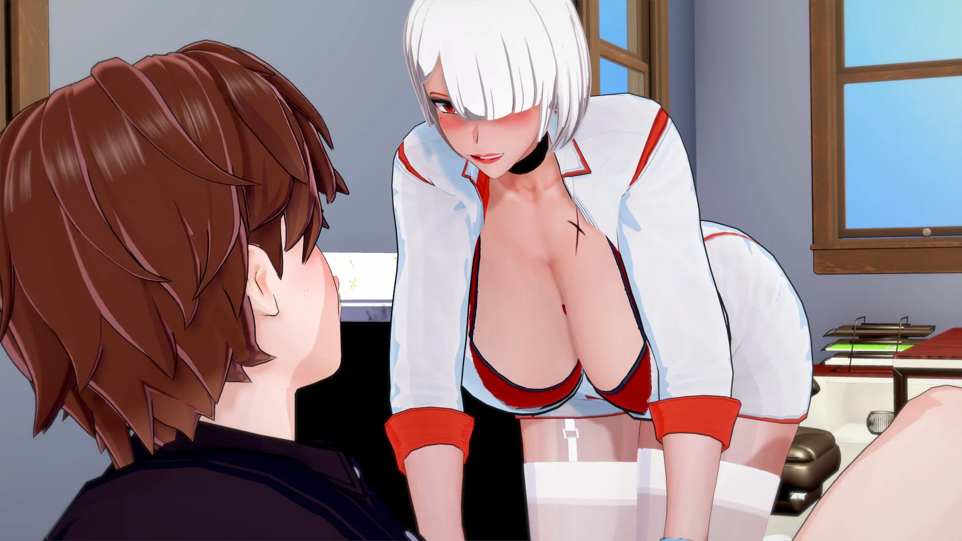 Futa on Urology Clinic gameplay screenshot 5 (Ren'Py adult game) by Purple Pulse – free download