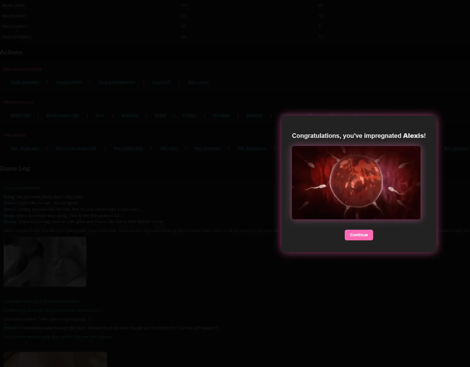 Overcome Odds gameplay screenshot 3 (HTML adult game) by nk0x – free download
