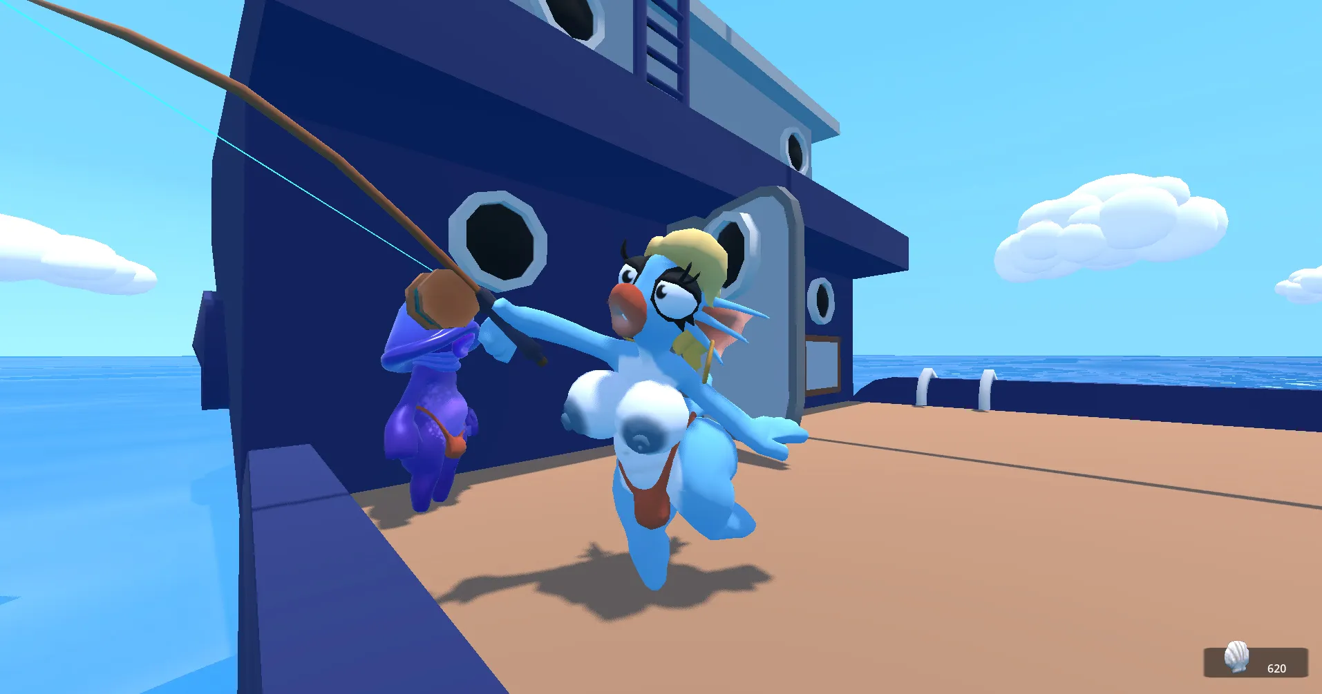 Finnie’s Bimbo Fishing gameplay screenshot 4 (Others adult game) by FizzyMola – free download