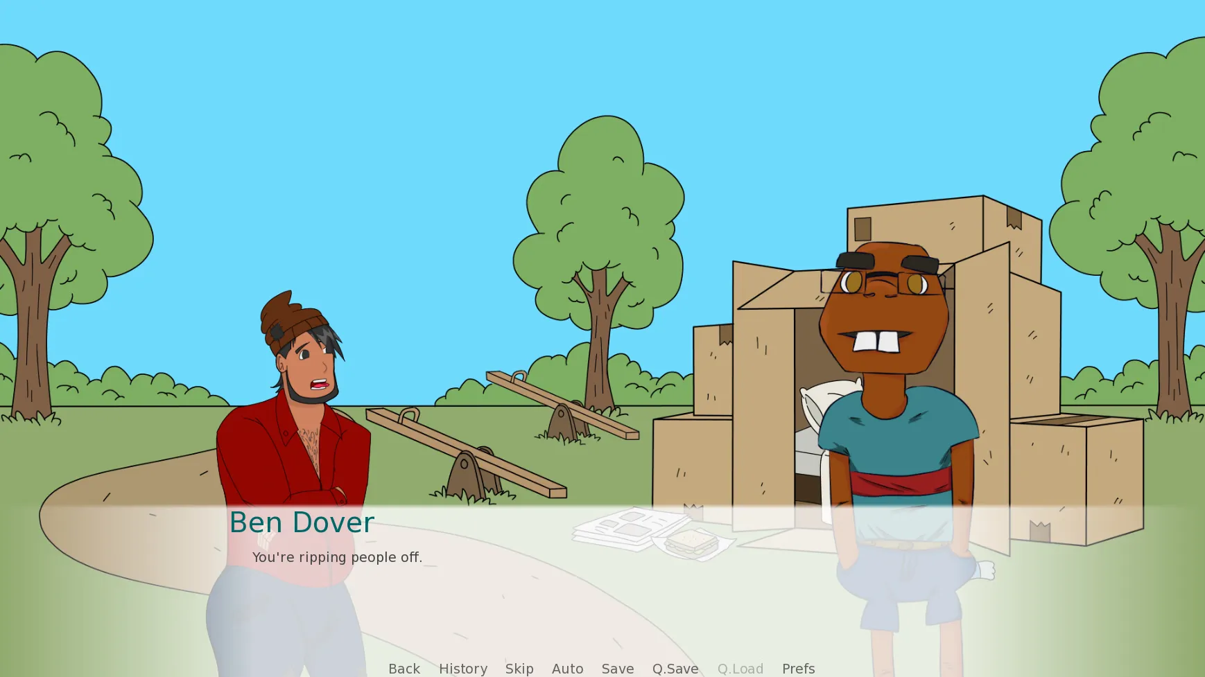 Man On A Mission gameplay screenshot 3 (Ren'Py adult game) by DOPA – free download