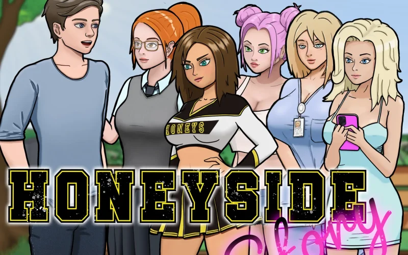 Honeyside Story cover 0.0.4 – Ren'Py adult game by Mad Bel Gaming free download