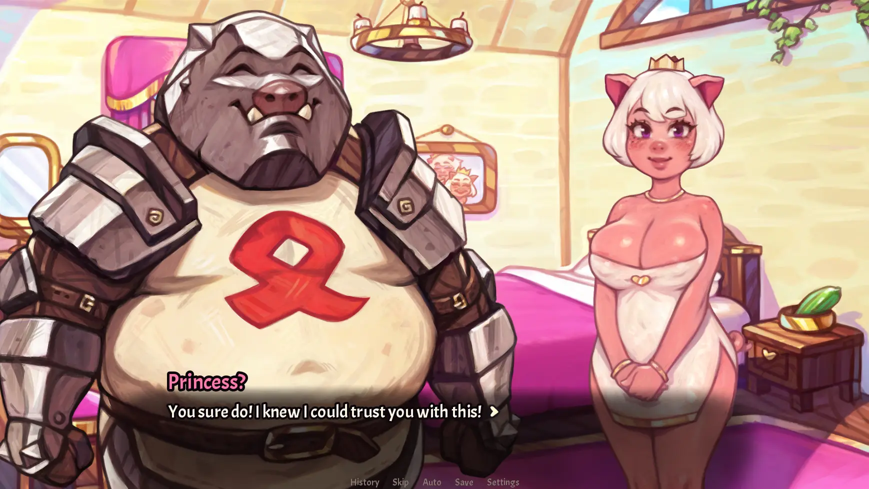My Pig Princess gameplay screenshot 8 (Ren'Py adult game) by CyanCapsule – free download