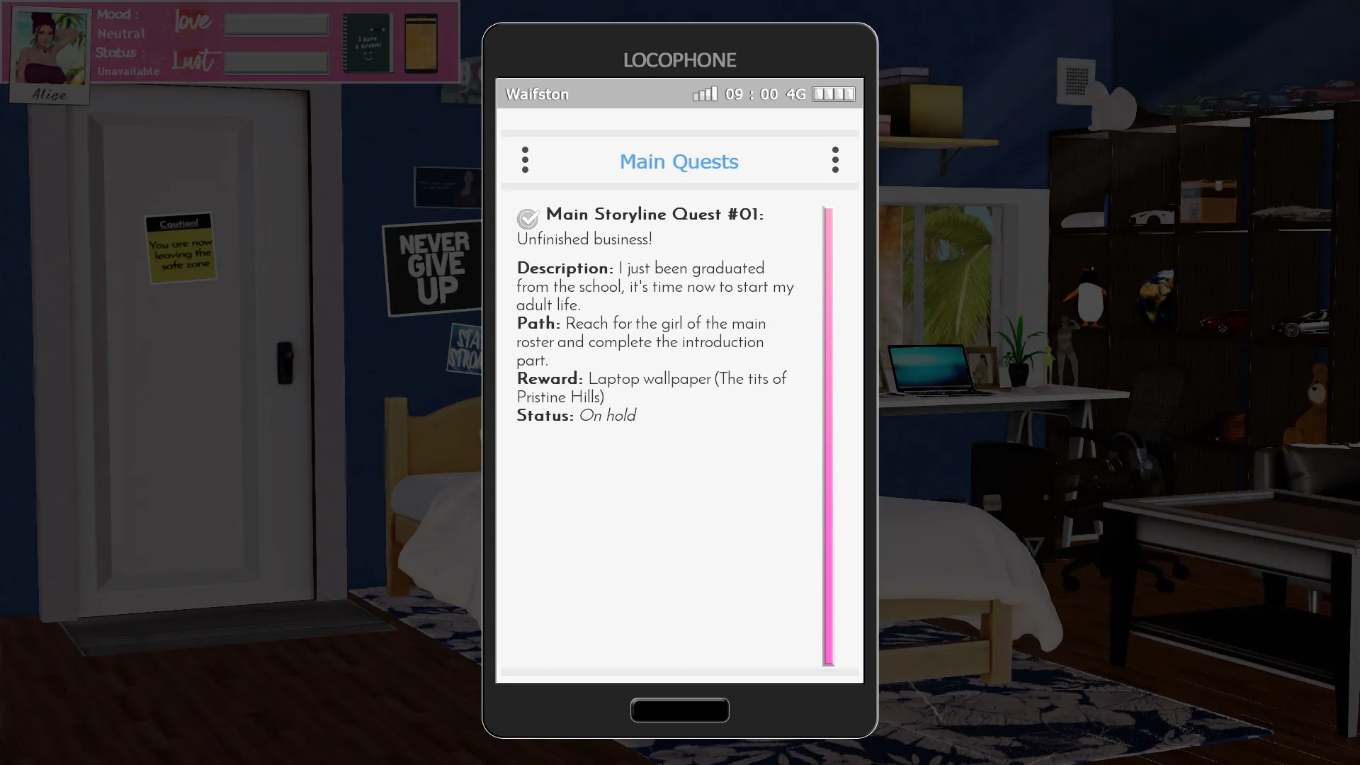 Unlimited Pleasure gameplay screenshot 2 (Ren'Py adult game) by Waifston – free download
