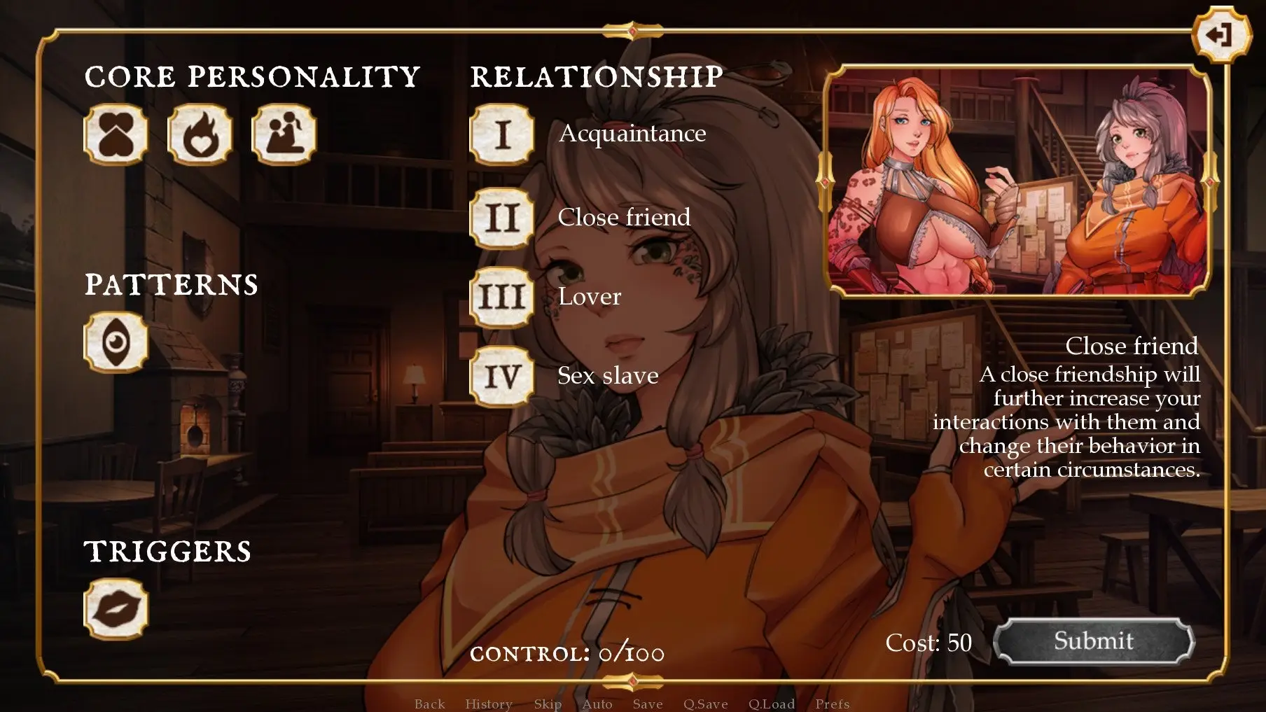 Cross Worlds gameplay screenshot 5 (Ren'Py adult game) by Lustful Entertainment – free download