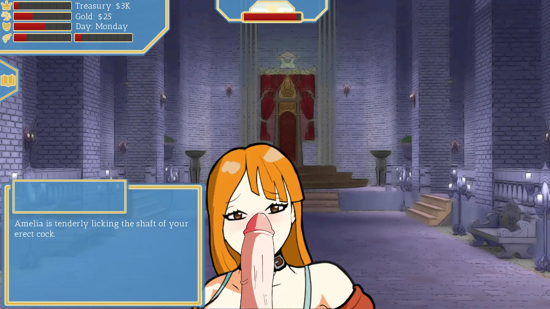 Evalia: The Lust Kingdom gameplay screenshot 5 (Ren'Py adult game) by VelvetGene – free download