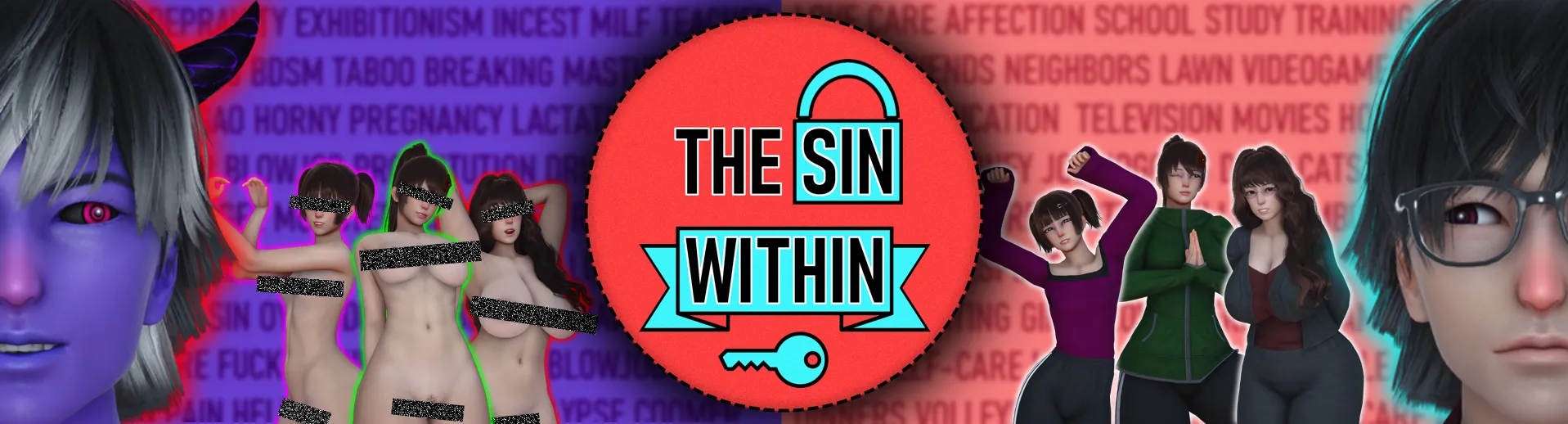 The Sin Within cover 0.5.1 – Ren'Py adult game by CigarRex free download