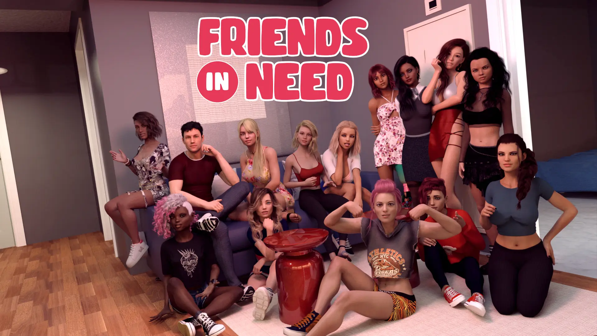 Friends in Need gameplay screenshot 3 (Ren'Py adult game) by NeonGhosts – free download