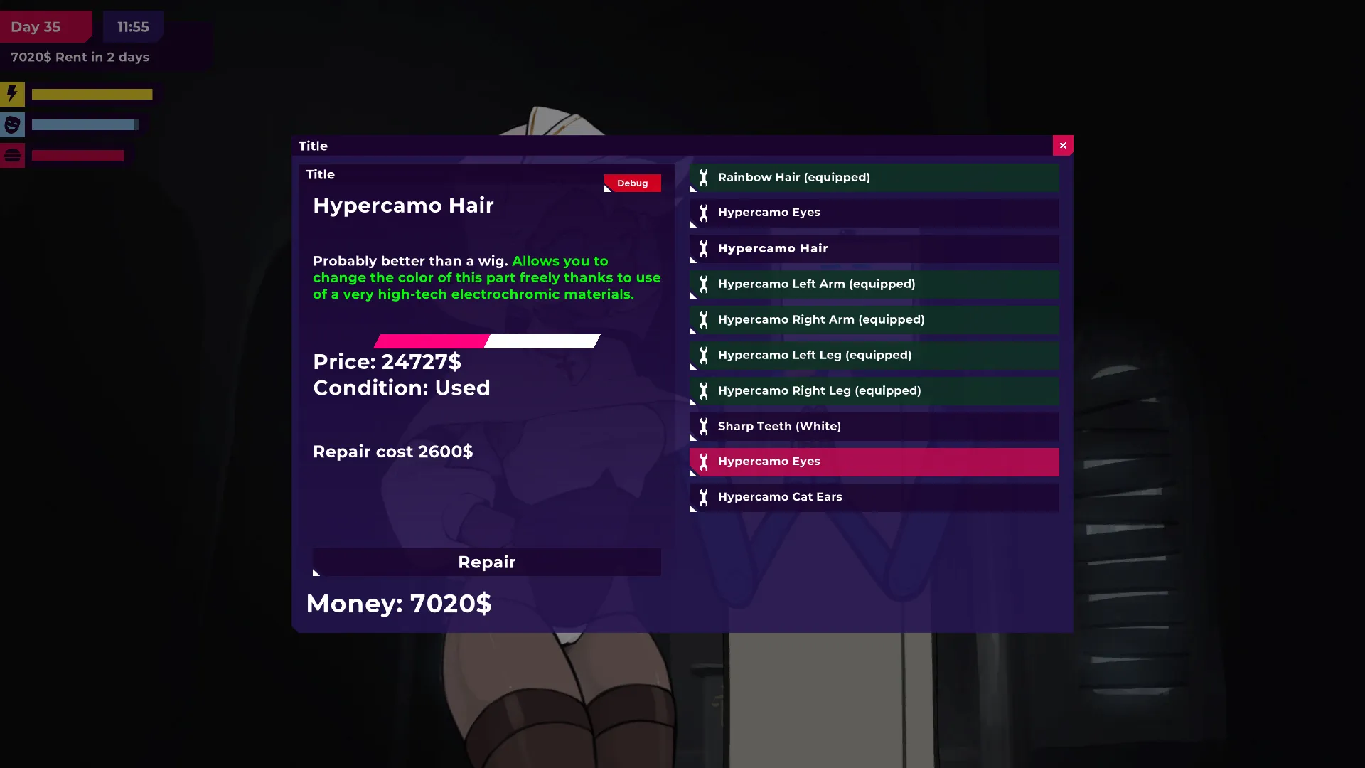 !Ω Factorial Omega: My Dystopian Robot Girlfriend gameplay screenshot 12 (Ren'Py adult game) by Incontinent Cell – free download