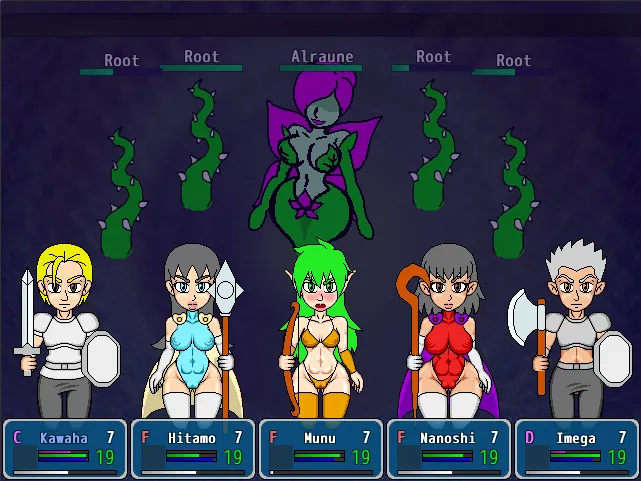 Descendants of the Forest gameplay screenshot 2 (RPGM adult game) by Eropixel – free download