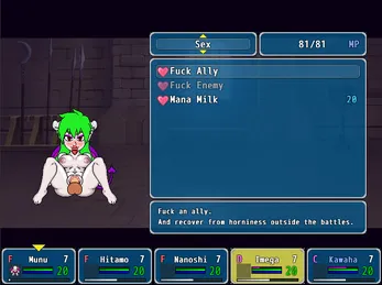 Descendants of the Forest gameplay screenshot 1 (RPGM adult game) by Eropixel – free download