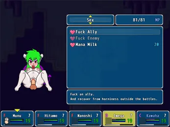 Descendants of the Forest gameplay screenshot 3 (RPGM adult game) by Eropixel – free download