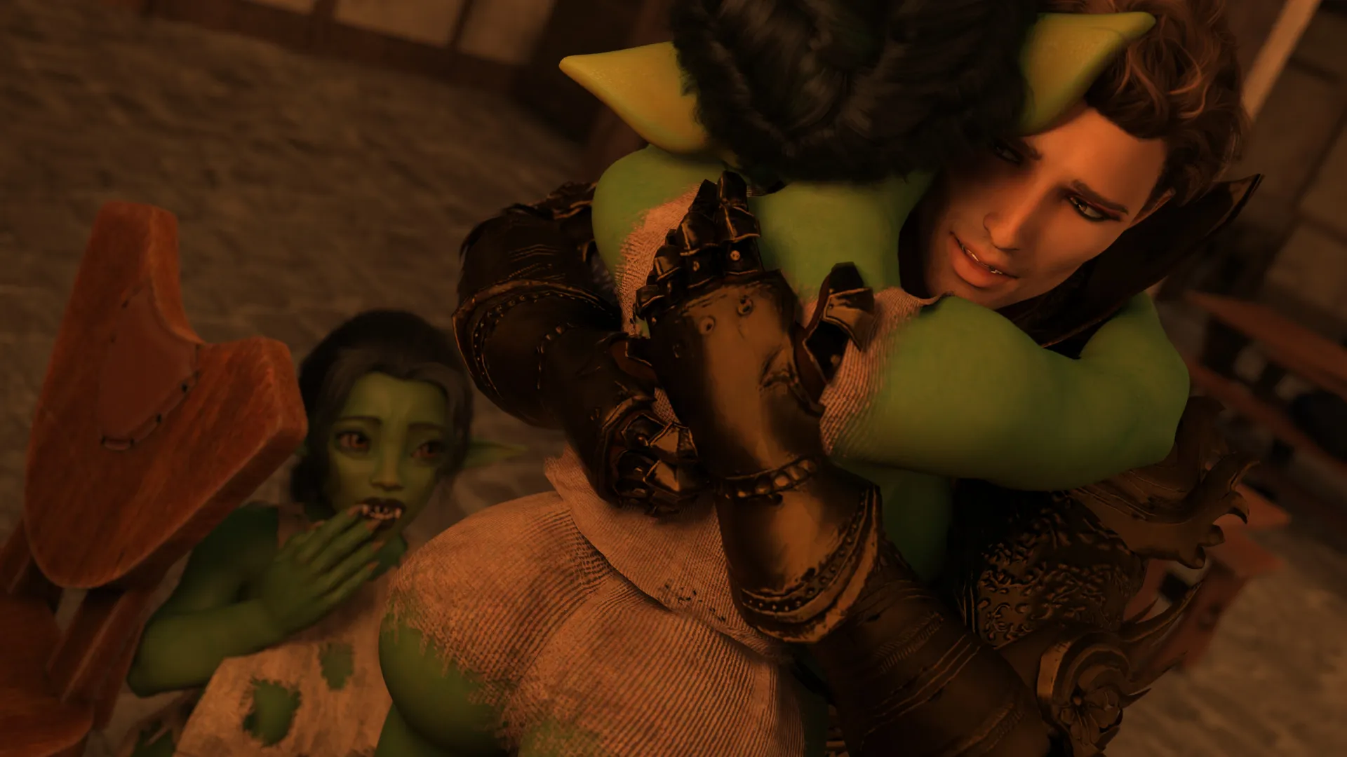 Tales of the Eclipse: Goblin Encounter gameplay screenshot 1 (Ren'Py adult game) by DaxOfAllTrades – free download