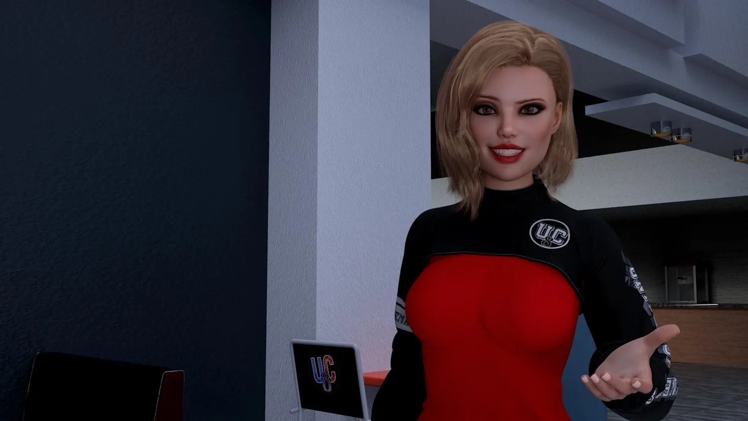 UC8 gameplay screenshot 2 (Ren'Py adult game) by Dark Griffin Games – free download