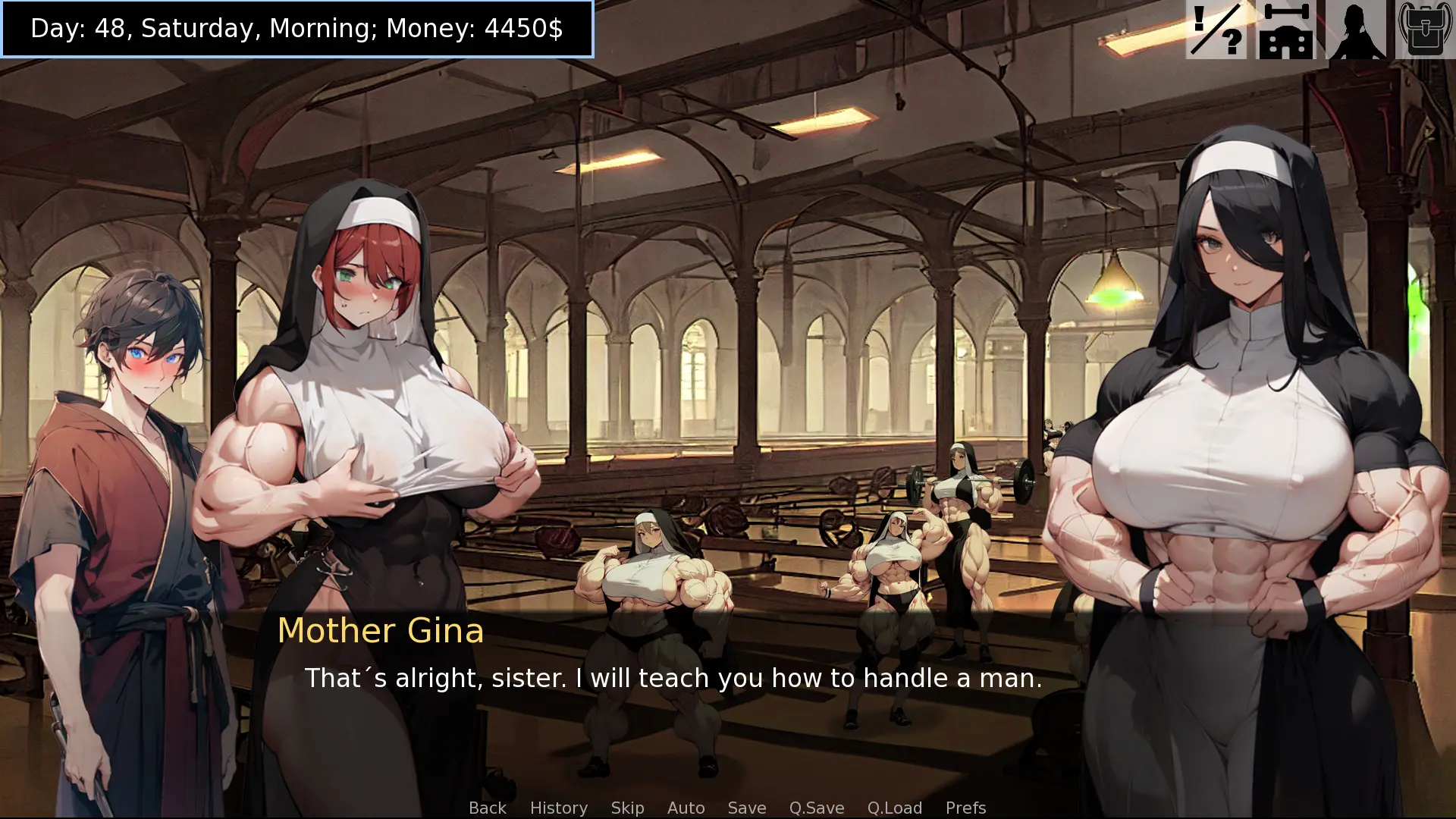 Ginas Gym gameplay screenshot 9 (Ren'Py adult game) by The_Don – free download