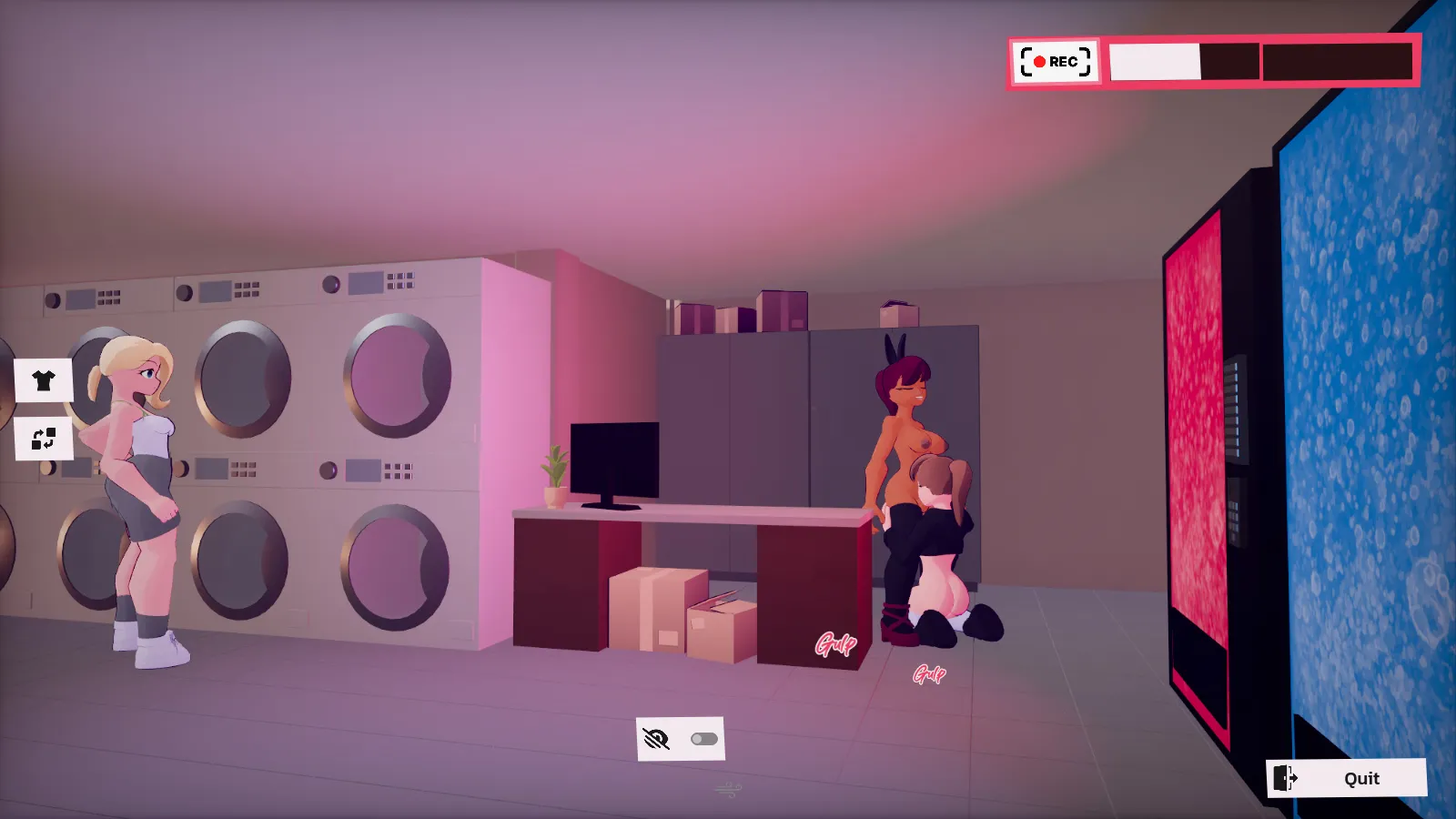 Records from Censura gameplay screenshot 5 (Godot adult game) by Sly Proton – free download