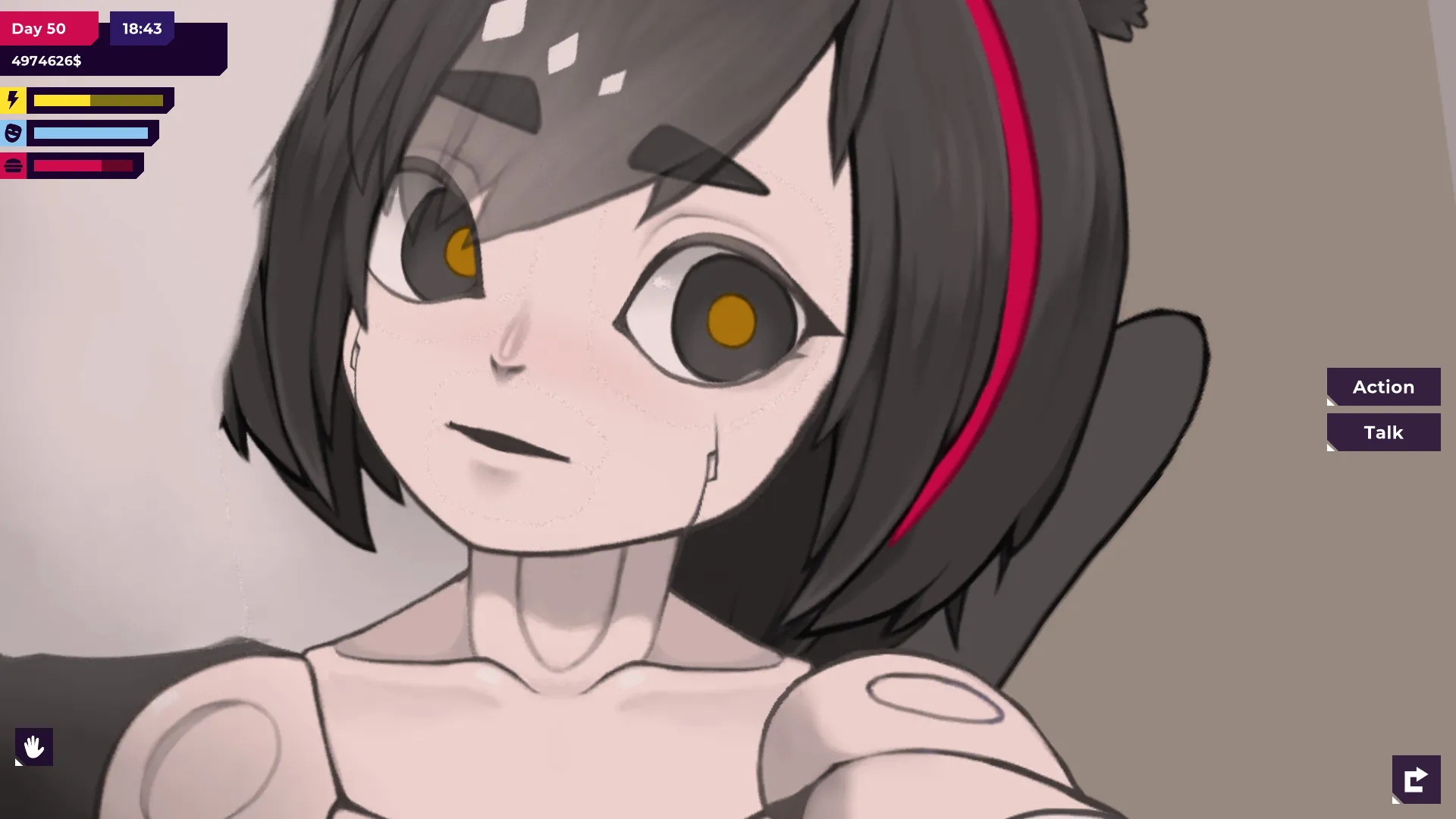 !Ω Factorial Omega: My Dystopian Robot Girlfriend gameplay screenshot 5 (Ren'Py adult game) by Incontinent Cell – free download