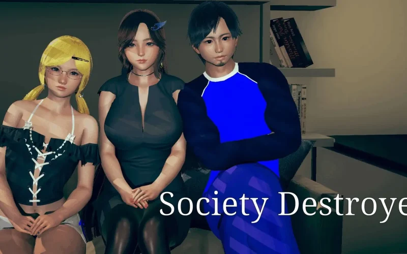Society Destroyed cover 1.2 – Ren'Py adult game by BlueClear free download