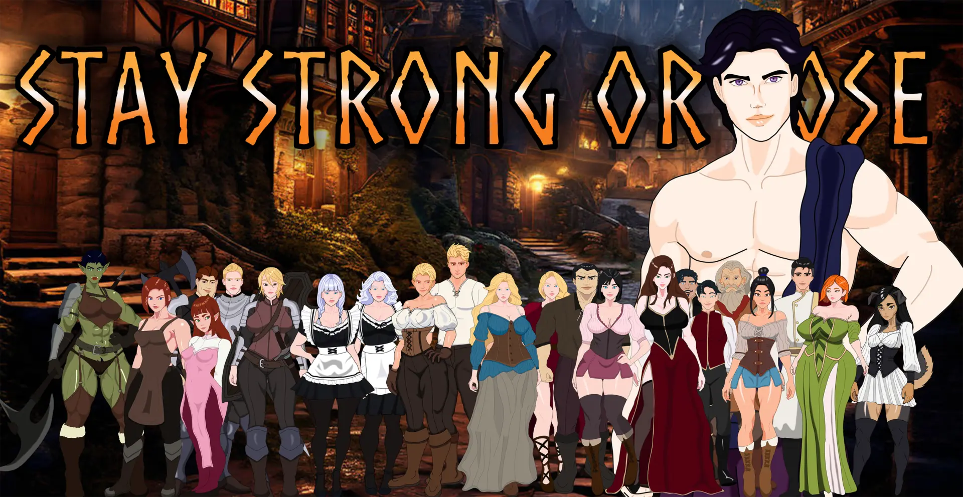 Stay Strong or Lose gameplay screenshot 9 (RPGM adult game) by Lust Vamp – free download