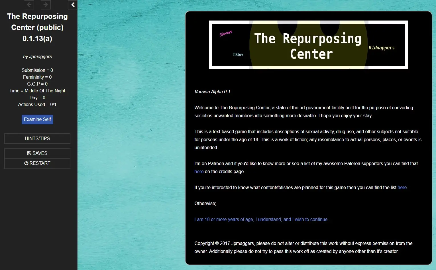 The Repurposing Center gameplay screenshot 3 (HTML adult game) by Jpmaggers – free download