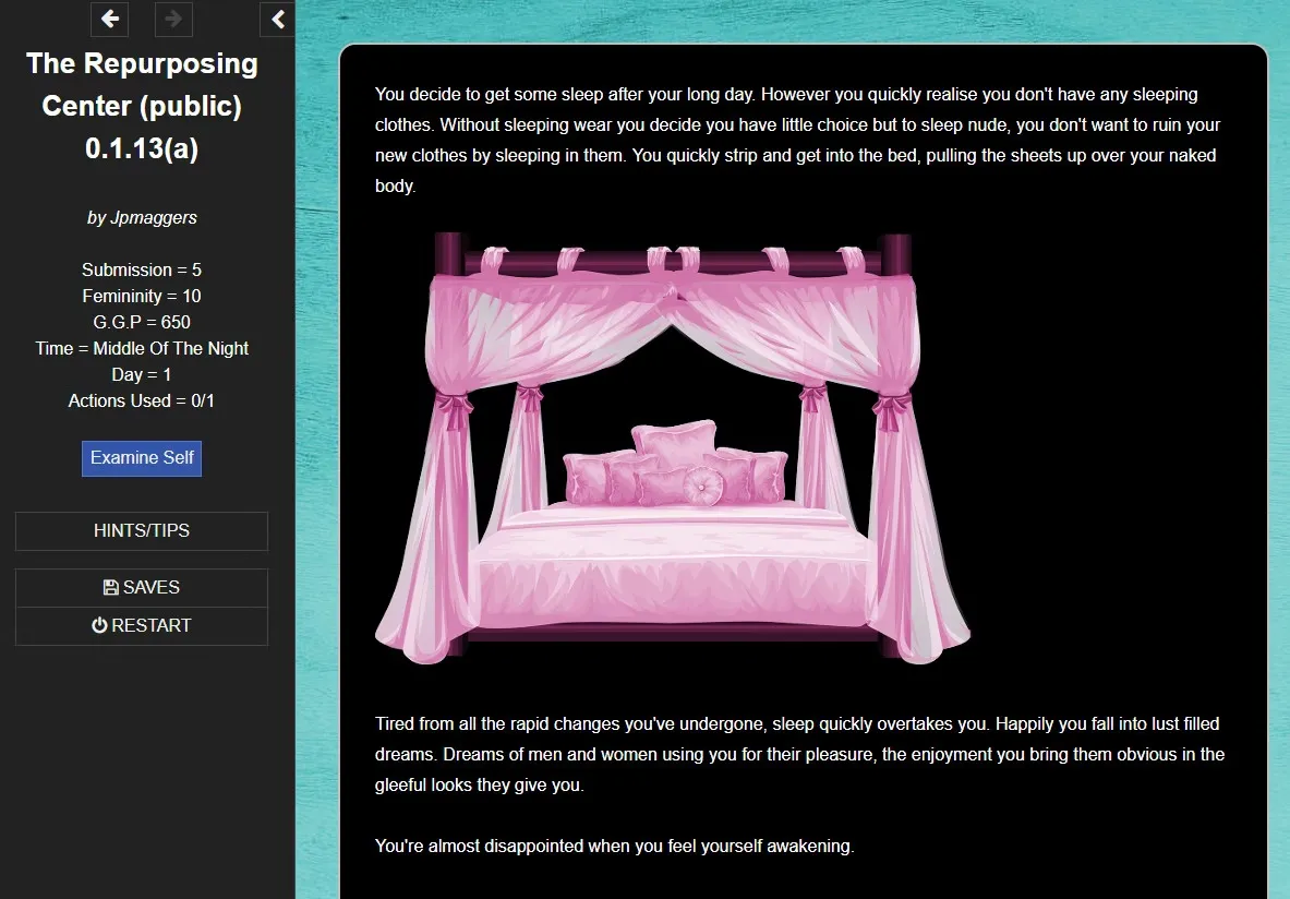 The Repurposing Center gameplay screenshot 4 (HTML adult game) by Jpmaggers – free download
