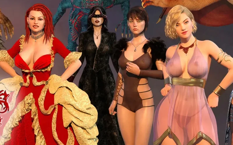 Daughters of the Dragon cover 0.241 – Ren'Py adult game by Lewd Raccoon Games free download