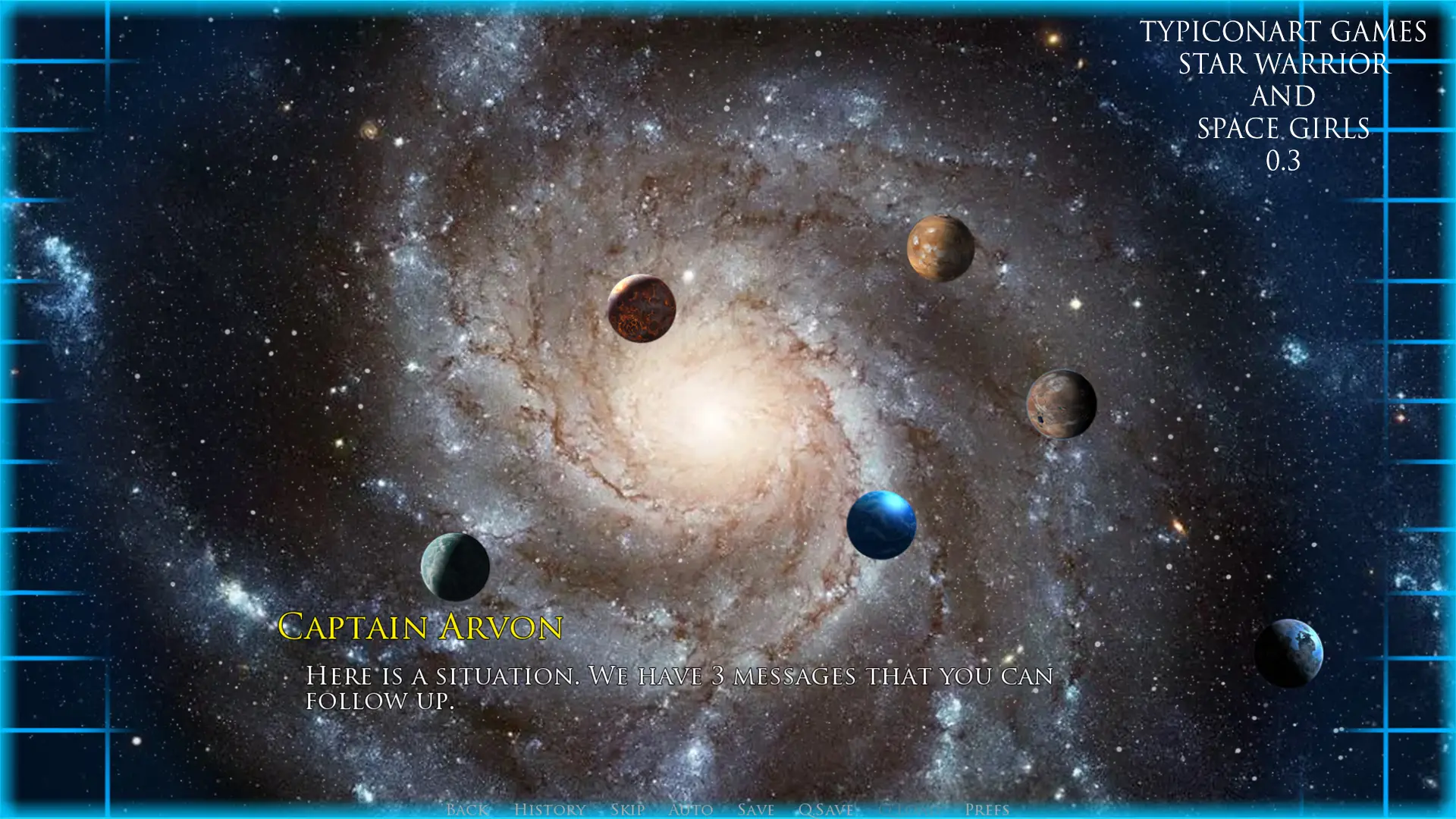 Star Warrior and Space Girls gameplay screenshot 18 (Ren'Py adult game) by Typiconart – free download
