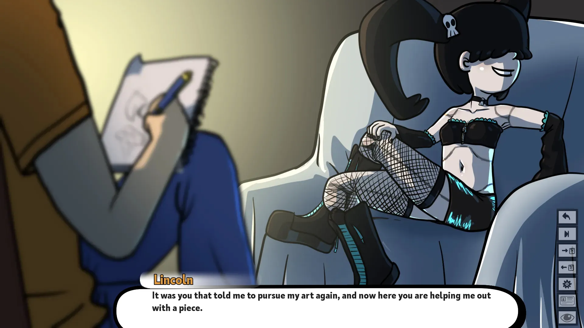 The Lewdest House gameplay screenshot 2 (Ren'Py adult game) by DMF – free download