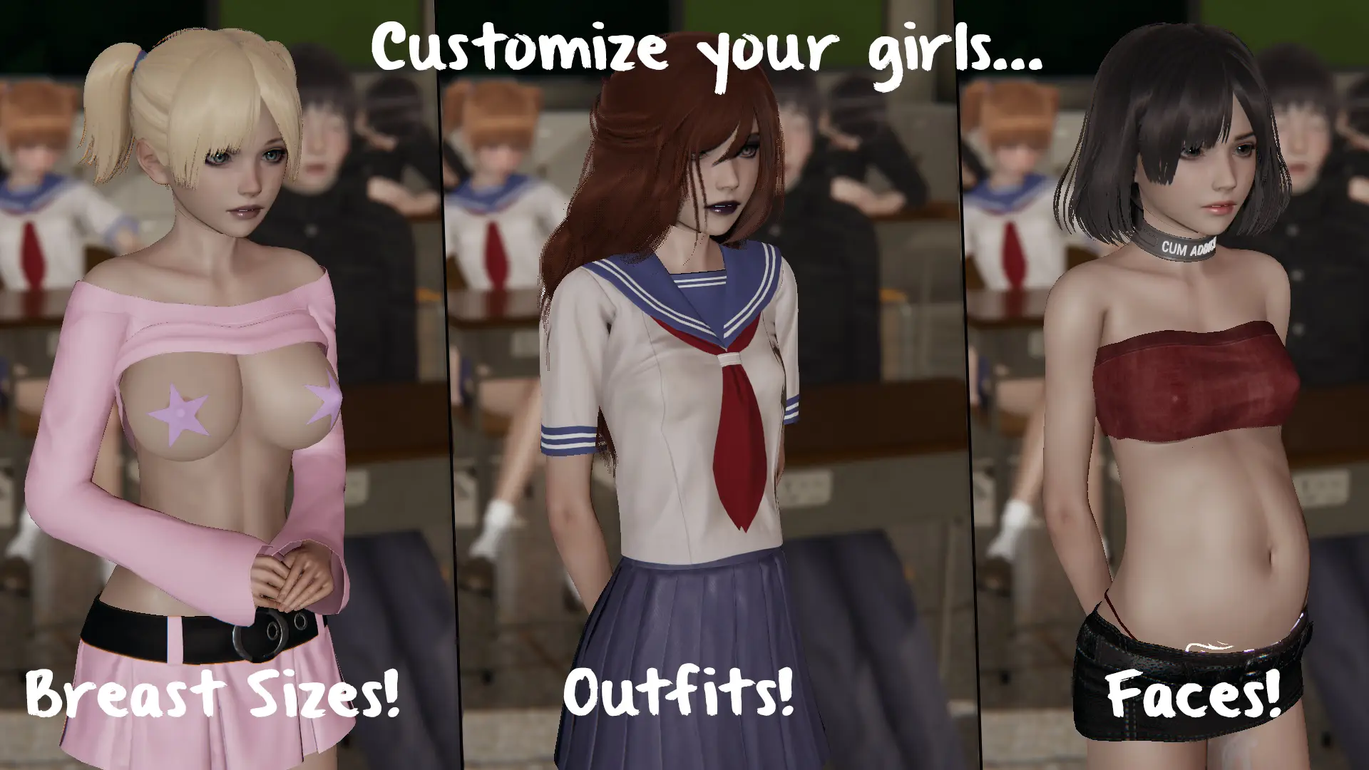 Slutty Sex Life gameplay screenshot 2 (Unity adult game) by ParadiceZone – free download