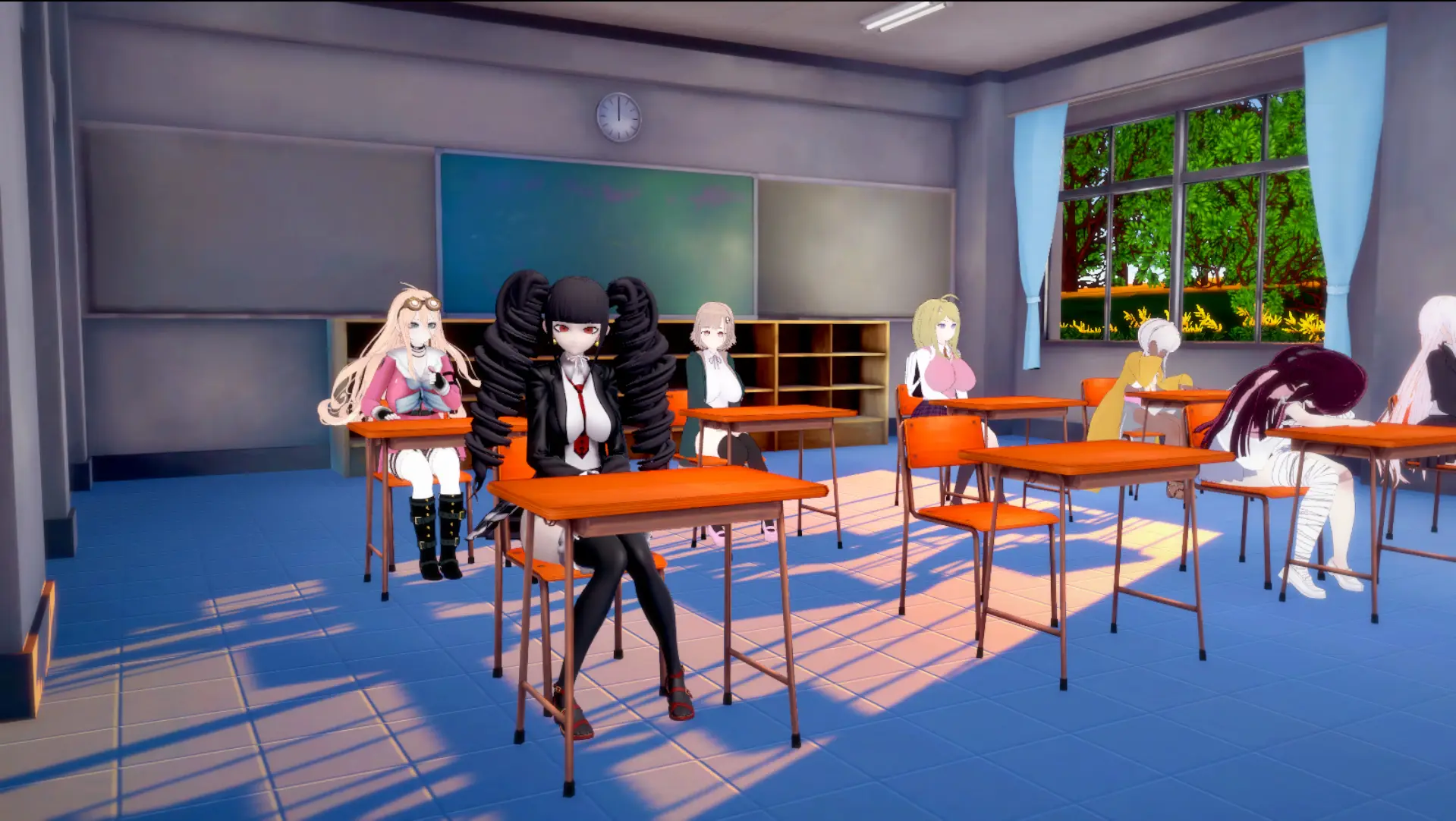 Heart Throbbing School Days gameplay screenshot 1 (Ren'Py adult game) by Danganman – free download