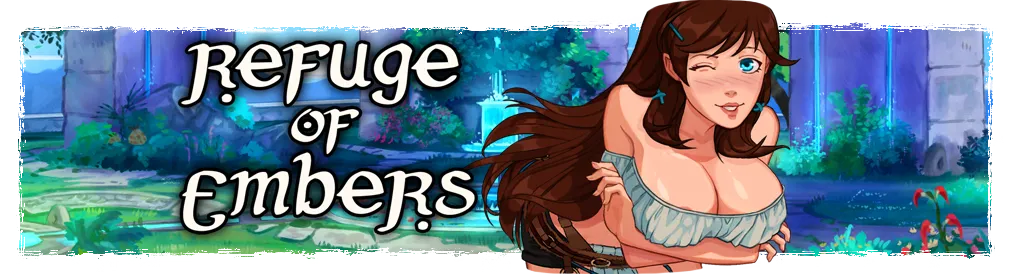 Refuge of Embers cover 0.23a – Ren'Py adult game by Escape Sauce free download