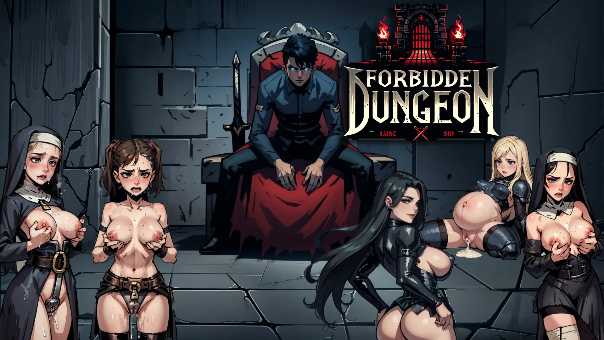 Forbidden Dungeon cover 0.1.6 – Ren'Py adult game by Dark Forge Studios free download