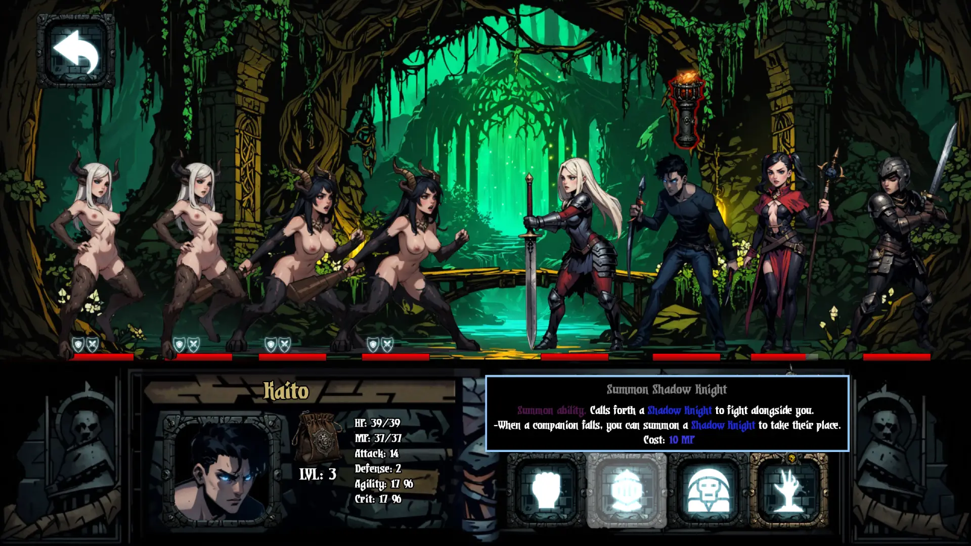 Forbidden Dungeon gameplay screenshot 7 (Ren'Py adult game) by Dark Forge Studios – free download