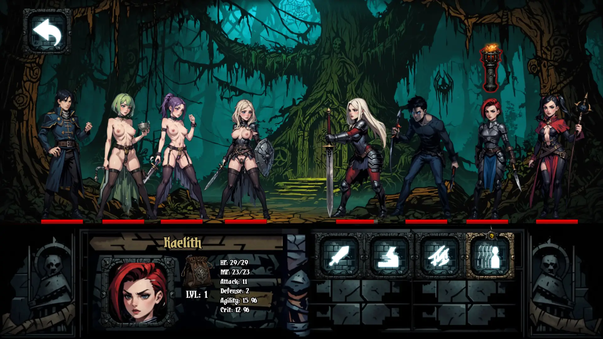 Forbidden Dungeon gameplay screenshot 4 (Ren'Py adult game) by Dark Forge Studios – free download